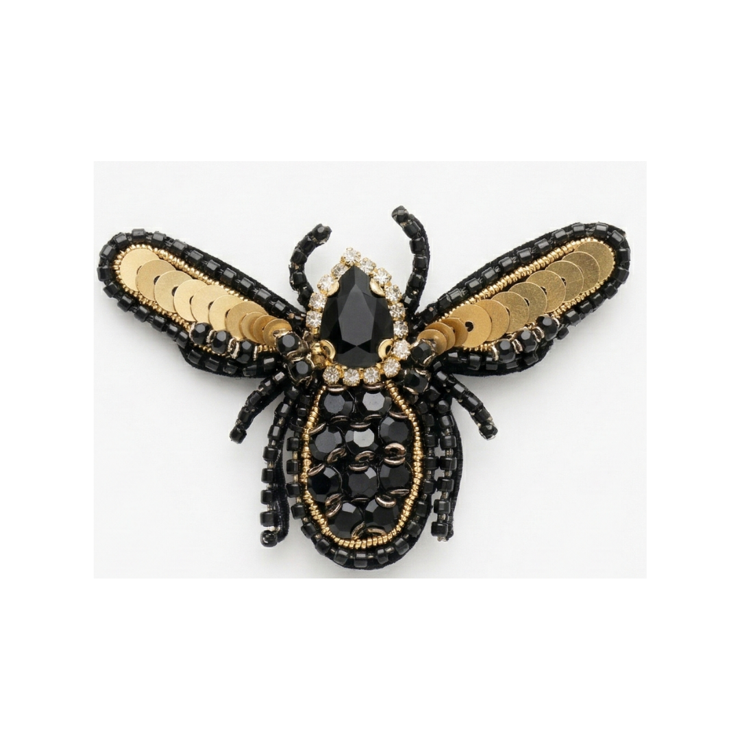 BROCHE C6 #189 BLACK BEE