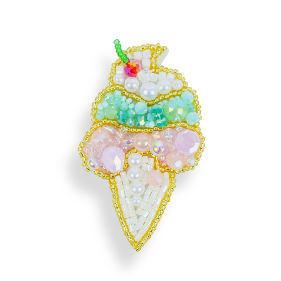 BROCHE C5 #143 CREAM