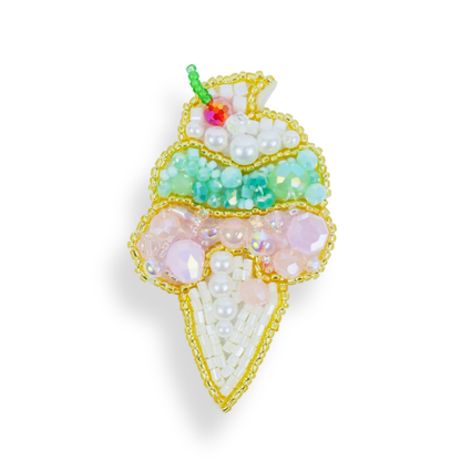 BROCHE C5 #143 CREAM