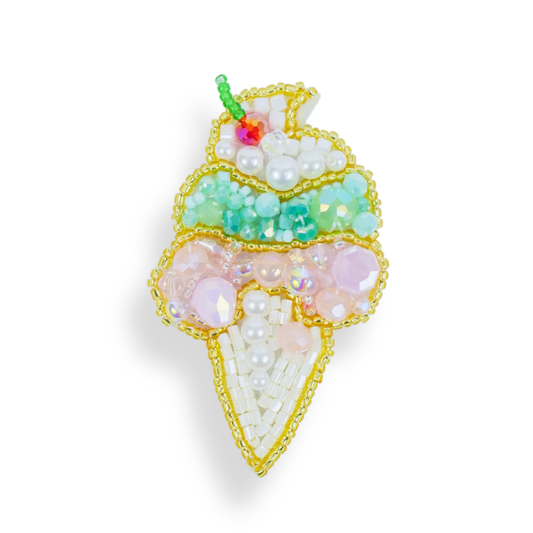 BROCHE C5 #143 CREAM