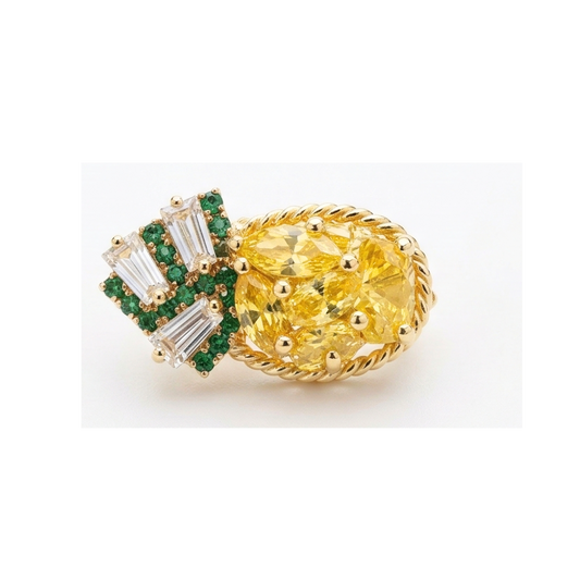 PINS C6 #215 PINEAPPLE YELLOW