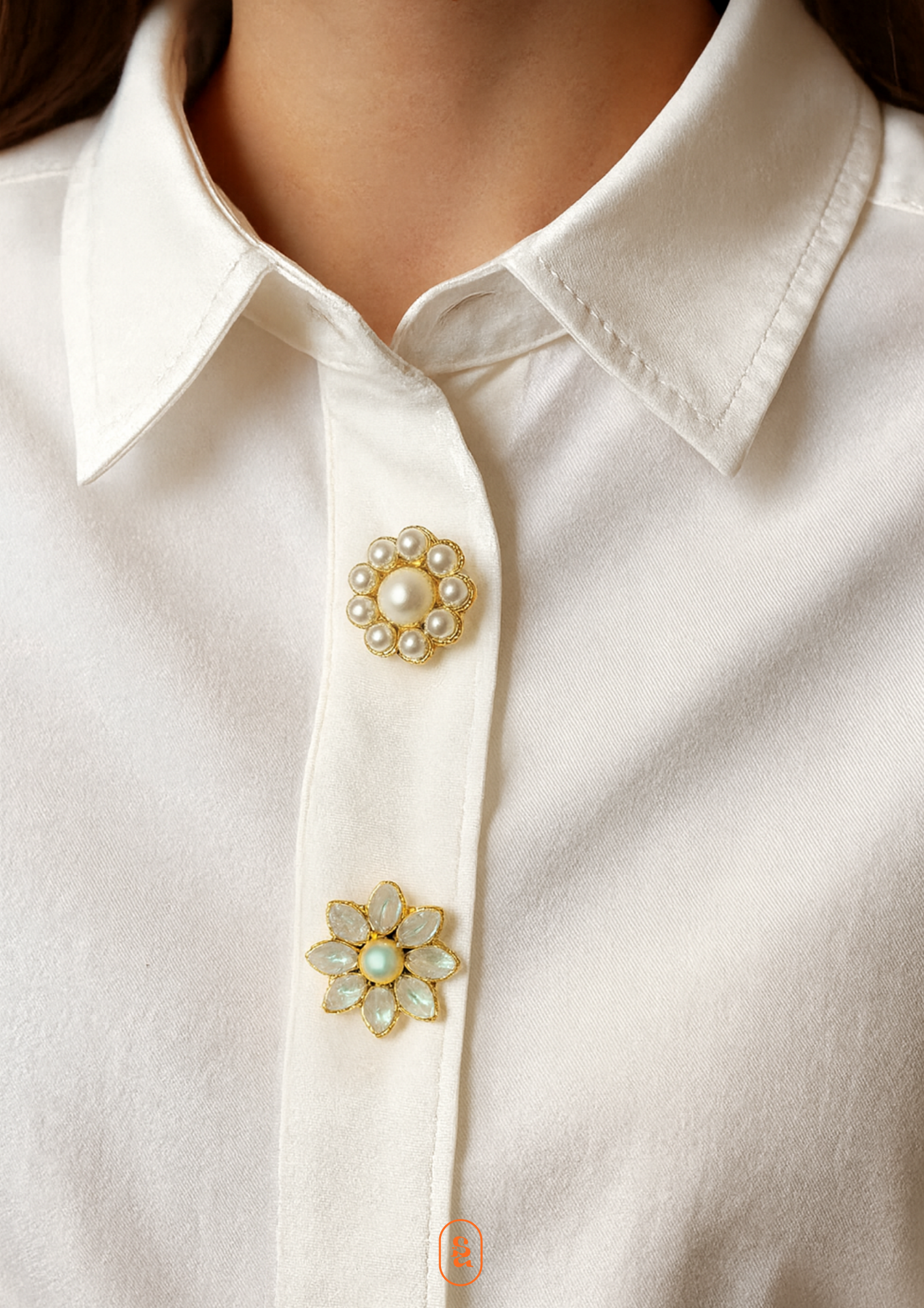 CLIPS BOUTON CLIPS BOUTON SET DE 2 C4 #104