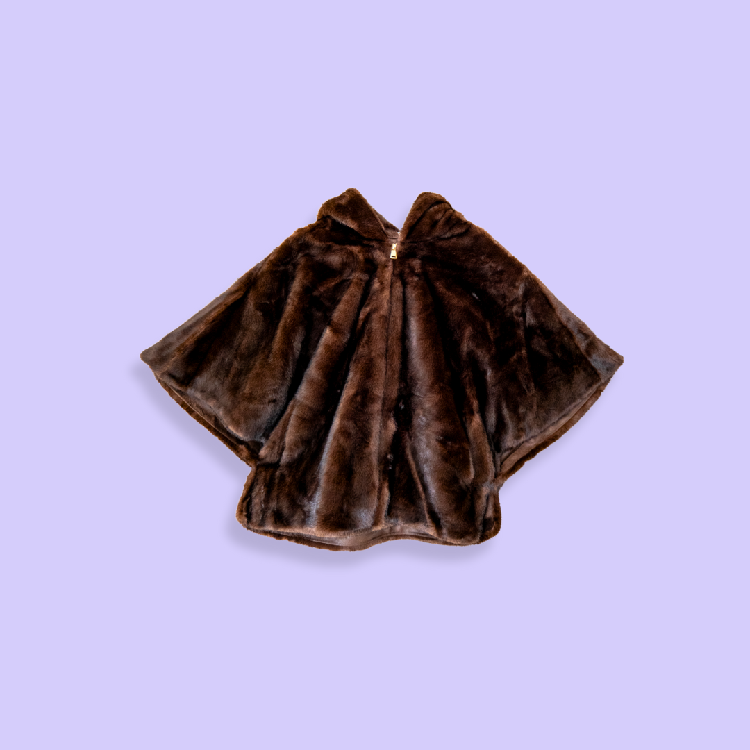 VESTE CAPE C4 #117 MARRON